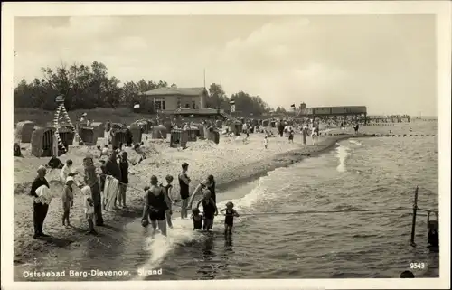 Ak Dziwnów Berg Dievenow in Pommern, Strand