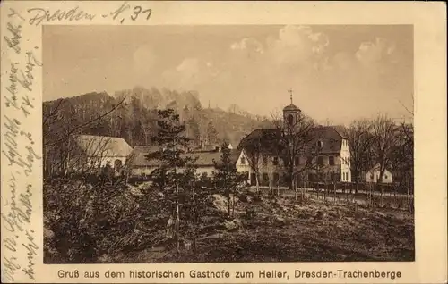 Ak Dresden Trachenberge, Gasthof zum Heller