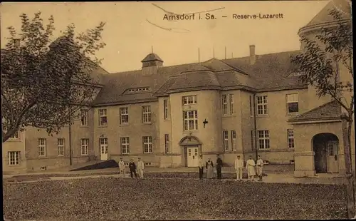 Ak Arnsdorf in Sachsen, Reserve-Lazarett