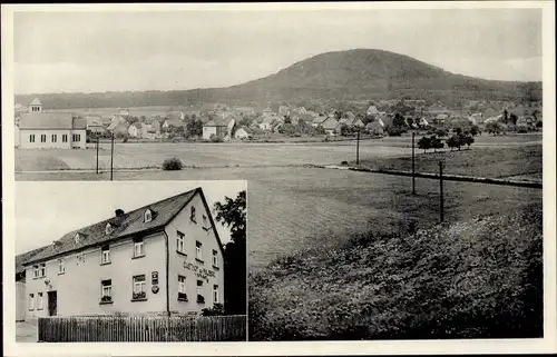 Ak Moschheim Unterwesterwald, Gasthof zum Malberg, Panorama
