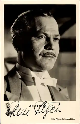 Ak Schauspieler René Deltgen, Portrait, Autogramm