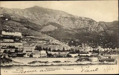 Ak Monte Carlo Monaco, Vue generale