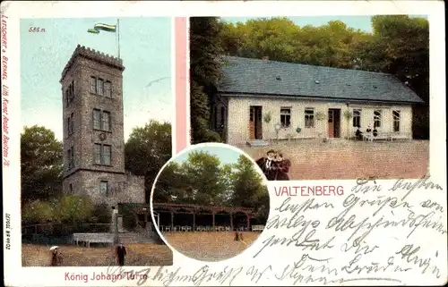 Ak Neukirch in der Lausitz, Valtenberg, König Johann Turm