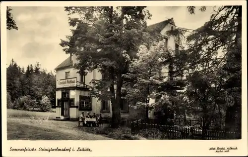 Ak Steinigtwolmsdorf in der Lausitz, Gaststätte Waldhaus