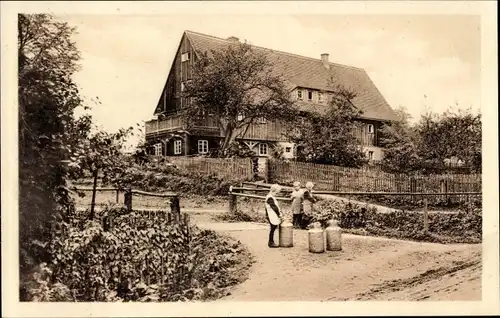 Ak Seeligstadt Großharthau in Sachsen, Schülerinnenheim