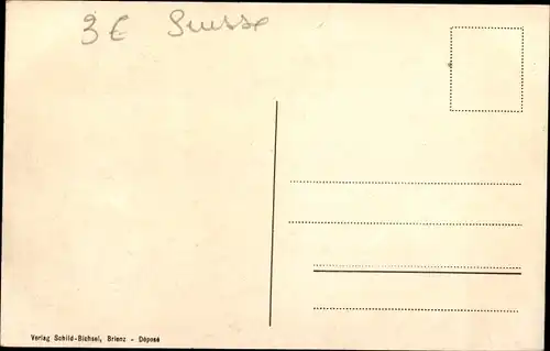 Ak Brienz Kanton Bern, Partie am Ufer, Kirche