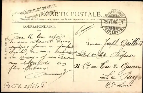 Ak Genève Genf Schweiz, La Jetée et le Mont Blanc