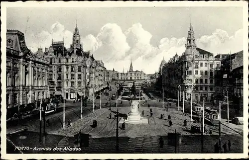 Ak Porto Portugal, Avenida dos Aliados
