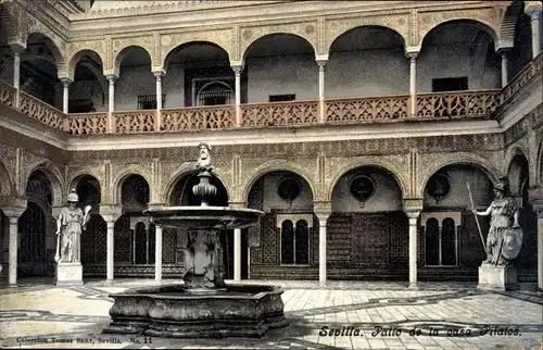 Ak Sevilla Andalusien, Patio de la Casa Pilatos