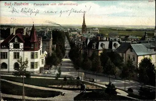 Ak Bad Nauheim in Hessen, Panorama vom Johannisberg