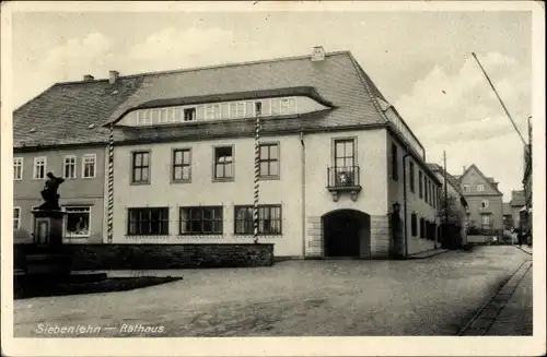 Ak Siebenlehn Großschirma in Sachsen, Rathaus