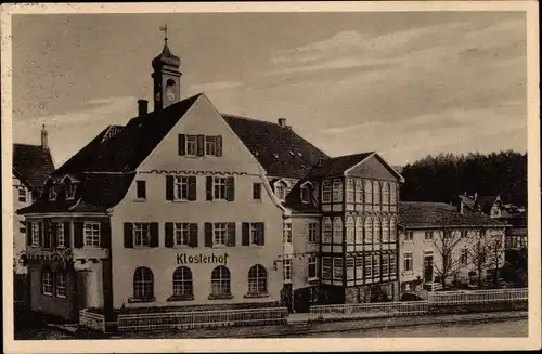 Ak Georgenthal in Thüringen, Blick zum Klosterhof, Ferienheim