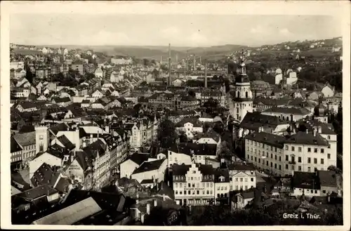 Ak Greiz im Vogtland, Panorama