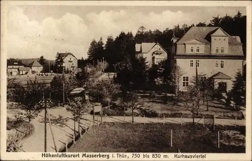 Ak Masserberg in Thüringen, Kurhausviertel