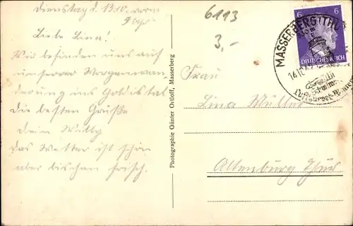 Ak Masserberg in Thüringen, Kurhausviertel