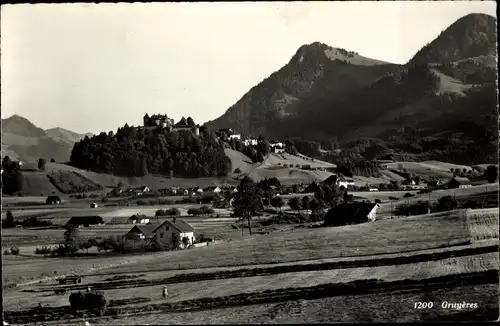 Ak Gruyères Kanton Freiburg Schweiz, Totale