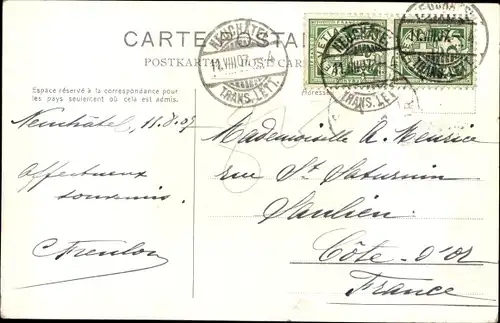 Ak Neuchâtel Neuenburg Stadt, Pêcheurs au filet