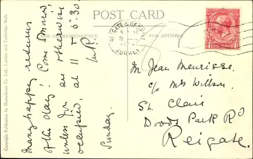 Ak Dorking Surrey England, Friday Street, Coldharbour, Surrey Hills & Villages