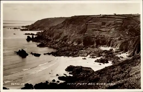 Ak Guernsey Kanalinseln, Petit Port Bay