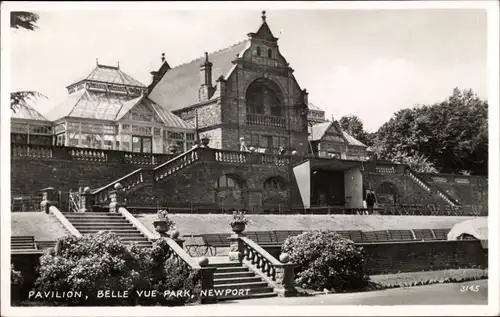 Ak Newport Monmouthshire Wales, Pavilion, Belle Vue Park