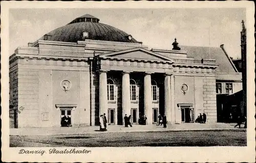 Ak Gdańsk Danzig, Staatstheater