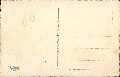 Ak Gdańsk Danzig, Lange Brücke mit Sternwarte und Krantor