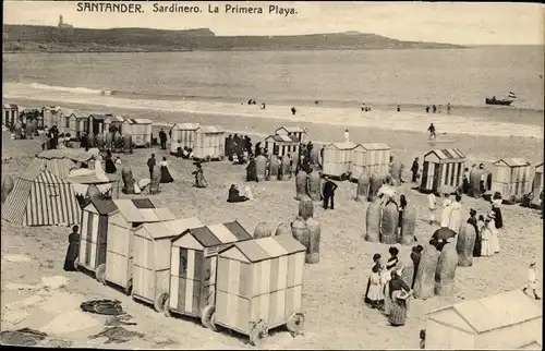 Ak Santander Kantabrien Spanien, Sardinero, La Primera Playa