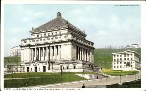 Ak Pittsburgh Pennsylvania USA, Allegheny County Soldiers Memorial