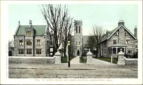 Ak Germantown Pennsylvania USA, St. Luke's Church and Parish Buildings