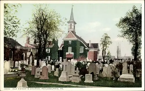 Ak Philadelphia Pennsylvania USA, Old Swede's Church