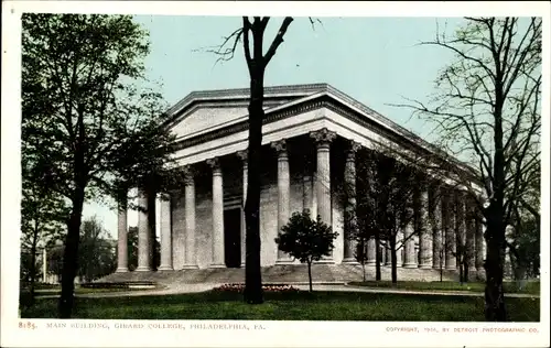Ak Philadelphia Pennsylvania USA, Main Building, Girard College