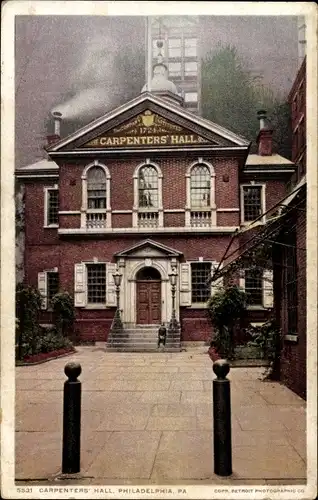 Ak Philadelphia Pennsylvania USA, Carpenters Hall