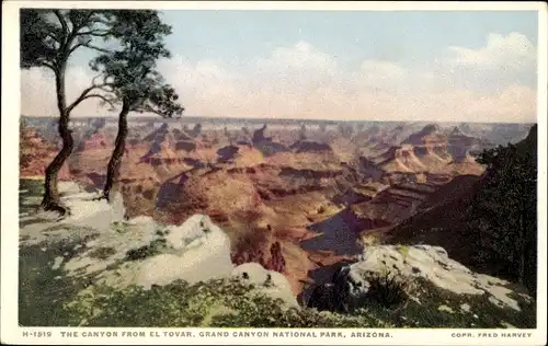 Ak Grand Canyon Arizona USA, The Canyon from El Tovar