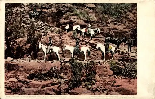 Ak Grand Canyon Arizona USA, On the Zig Zags Bright Angel Trail