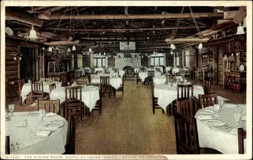 Ak Grand Canyon Arizona USA, Hotel El Tovar, The Dining Room