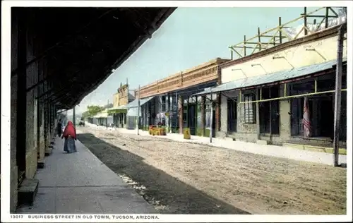 Ak Tucson Arizona USA, Business Street in Old Town
