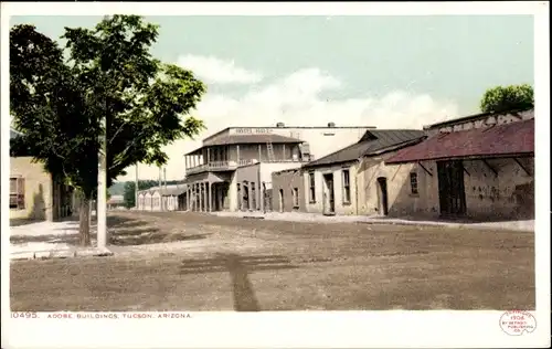 Ak Tucson Arizona USA, Adobe Buildings