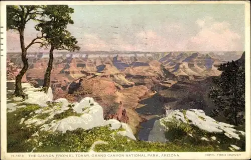 Ak Grand Canyon Arizona USA, The Canyon from El Tovar