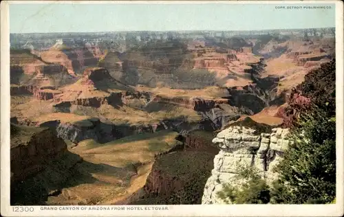 Ak Grand Canyon Arizona USA, The Canyon from El Tovar Hotel