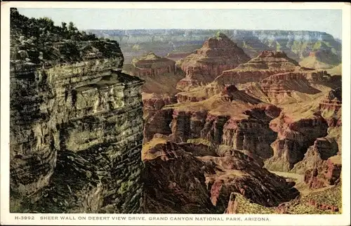 Ak Grand Canyon Arizona USA, Sheer Wall on Desert View Drive