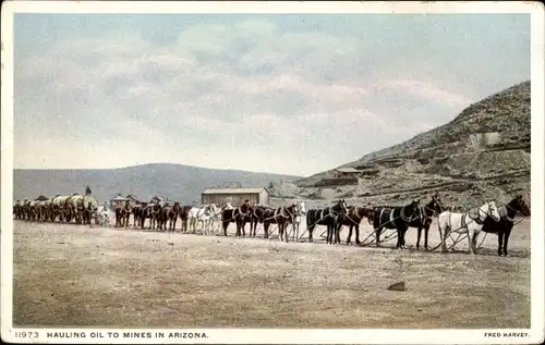 Ak Arizona USA, Hauling Oil to Mines
