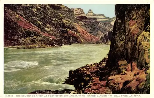 Ak Grand Canyon Arizona USA, The Colorado River at Foot of Bright Angel Trail