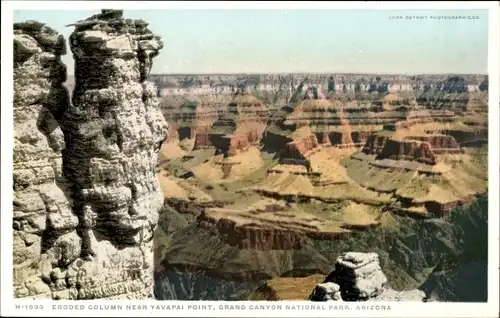 Ak Grand Canyon Arizona USA, Eroded Column Near Yavapai Point