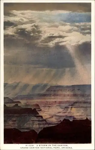 Ak Grand Canyon Arizona USA, A Storm in the Canyon