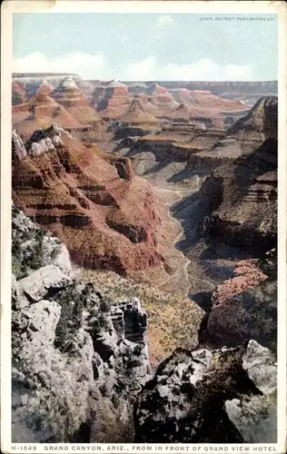 Ak Grand Canyon Arizona USA, From in Front of Grand View Hotel