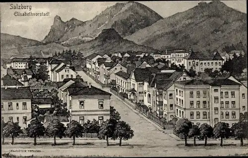 Künstler Ak Salzburg in Österreich, Elisabethvorstadt