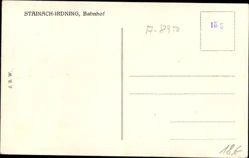 Ak Stainach Steiermark, Bahnhof Stainach Irdning