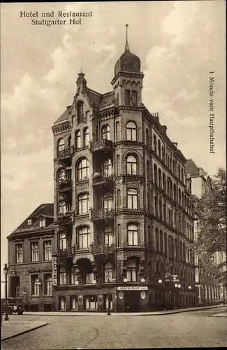 Ak Hamburg Mitte Sankt Georg, Hotel und Restaurant Stuttgarter Hof, Bremer Reihe 10