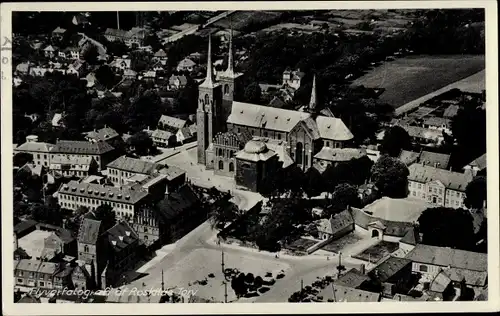 Ak Roskilde Dänemark, Luftbild