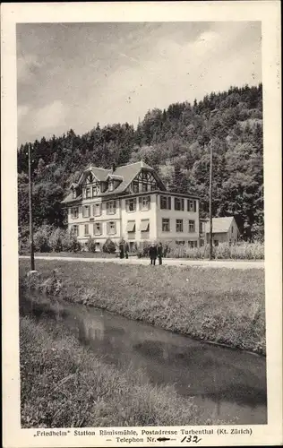 Ak Turbenthal Kanton Zürich, Friedheim Station Rämismühle